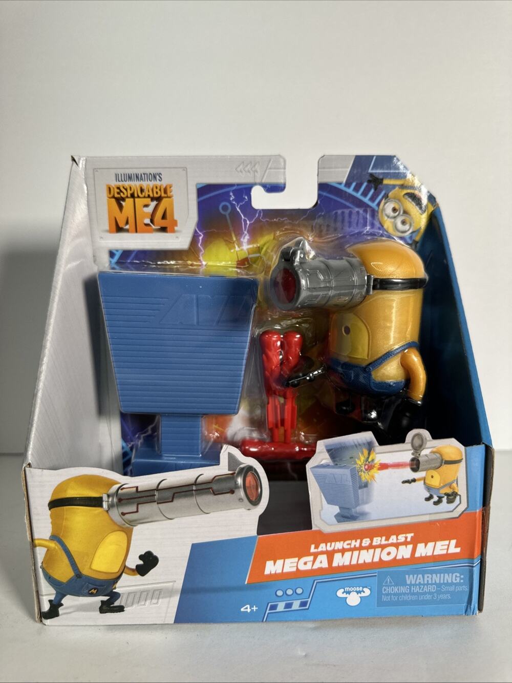 Illumination's Despicable Me 4 Mega Minion Mel Launch and Blast 4.5" Figure NEW